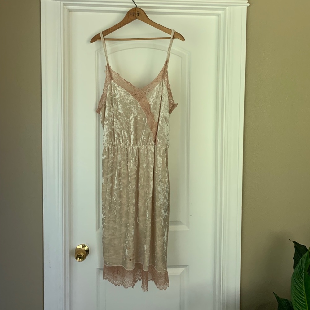 Nordstrom Madison & Berkley lace and velvet dress